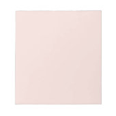 Minimale zwarte roze vaste, elegante chic notitieblok (Voorkant)