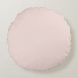 Minimale zwarte roze vaste, elegante chic rond kussen