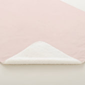 Minimale zwarte roze vaste, elegante chic sherpa deken (3/4)