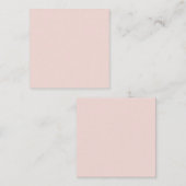 Minimale zwarte roze vaste, elegante, glans notitiekaartje (Voorkant / Achterkant)