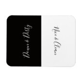 Minimale zwarte, schone, vuile vaatwasmachine magneet (Horizontaal)