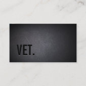 Minimale zwarte vette tekst dierenarts visitekaartje (Voorkant)