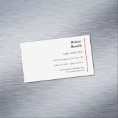 Minimale zwarte vlek magnetisch visitekaartje (Voorbeeld)