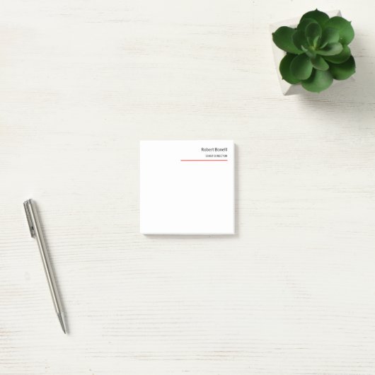 Minimale zwarte vlek post-it® notes (Kantoor)
