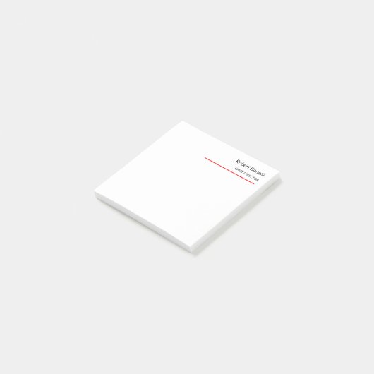 Minimale zwarte vlek post-it® notes (Schuin)