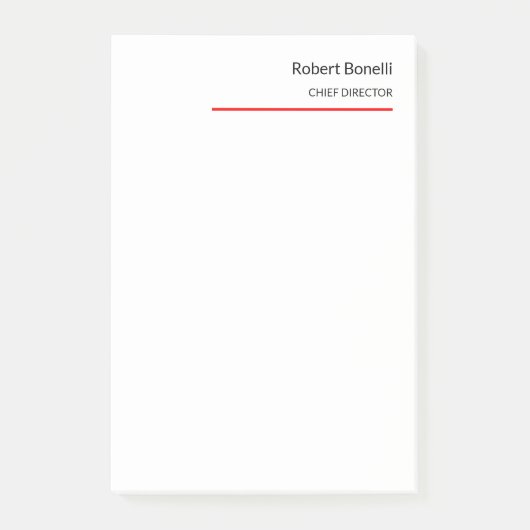 Minimale zwarte vlek post-it® notes (Voorkant)