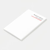 Minimale zwarte vlek post-it® notes (Schuin)