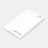 Minimale zwarte vlek post-it® notes (Schuin)