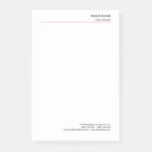 Minimale zwarte vlek post-it® notes (Voorkant)