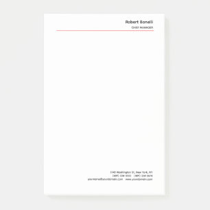 Minimale zwarte vlek post-it® notes