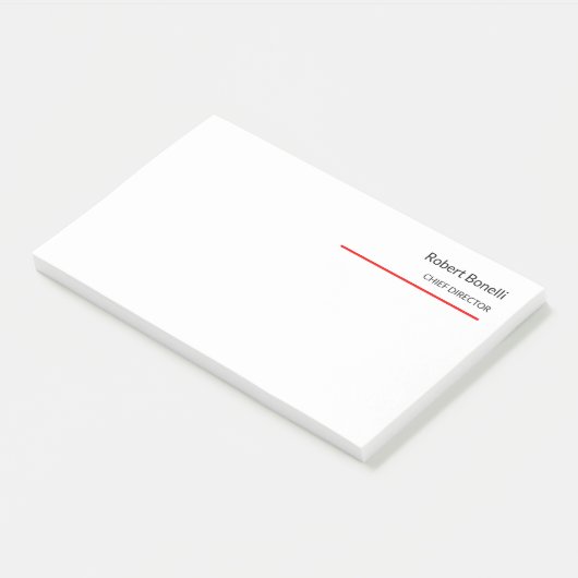Minimale zwarte vlek post-it® notes (Schuin)