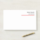 Minimale zwarte vlek post-it® notes (Op bureau)