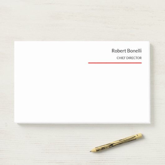 Minimale zwarte vlek post-it® notes (Op bureau)