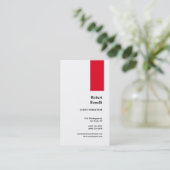 Minimale zwarte vlek visitekaartje (Staand voorkant)