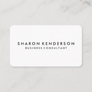 Minimale zwarte/warme roze tekst visitekaartje