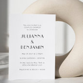 Minimale zwarte witte deco-couleys kaart