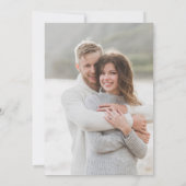 Minimale zwarte witte eenvoudige bridale partij Fo Kaart (Achterkant)