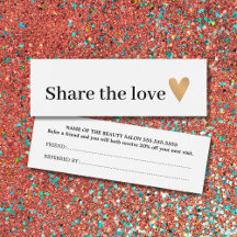 Minimale zwarte witte faux Gold Heart verwijzing