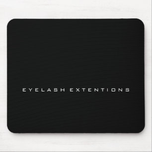 Minimale zwarte witte firmanaam muismat