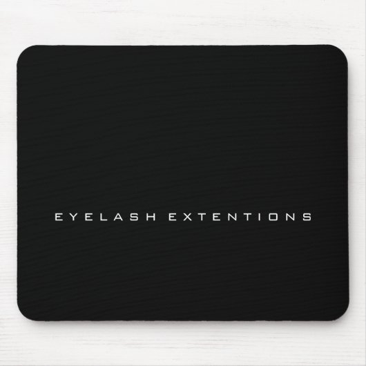 Minimale zwarte witte firmanaam muismat (Voorkant)
