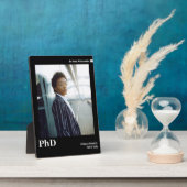 Minimale zwarte witte foto PhD-Afstuderen Fotoplaat (Zijkant)