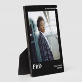 Minimale zwarte witte foto PhD-Afstuderen Fotoplaat (Zijkant)