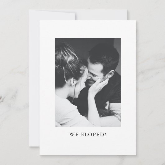 Minimale zwarte witte foto We hebben een feest gew Kaart (Voorkant)