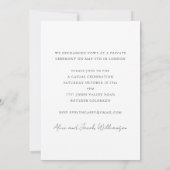 Minimale zwarte witte foto We hebben een feest gew Kaart (Achterkant)