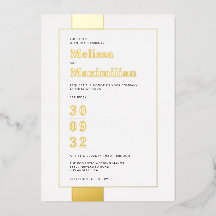 Minimale zwarte witte gouden, eenvoudige gedurfde 