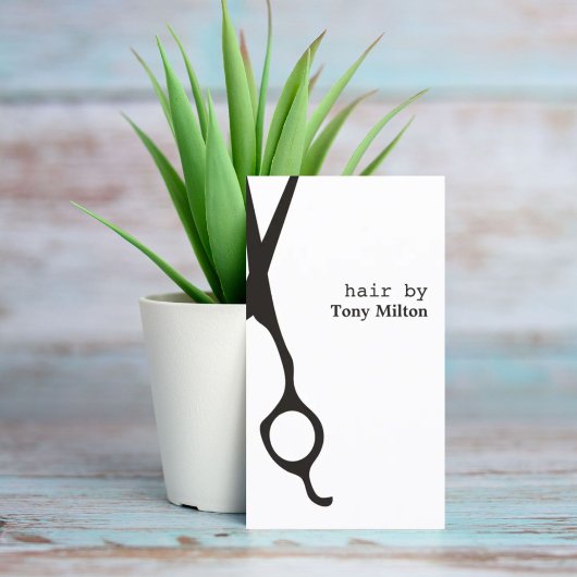 Minimale zwarte witte haarlijst van Elegant Visitekaartje