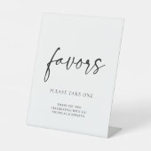 Minimale zwarte witte moderne klassieke bruiloft reclamebord met voetstuk (Voorkant)