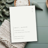 Minimale zwarte & Witte Moderne sparen de Datum ui Bedankkaart