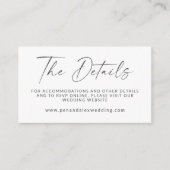 Minimale zwarte witte moderne website voor het sch informatiekaartje (Voorkant)