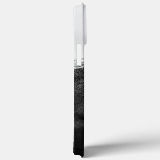 Minimale zwarte witte paardenportret Equestrian Case-Mate iPhone Case (Achterkant / Rechts)