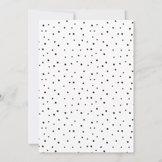 Minimale zwarte & witte Panda 2e verjaardag Kaart (Achterkant)