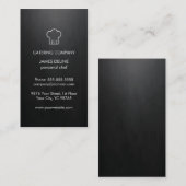 Minimale zwarte witte Pet Persoonlijke Chef Visitekaartje (Voorkant / Achterkant)