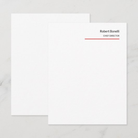 Minimale zwarte witte platte standaard RSVP kaartje (Voorkant / Achterkant)