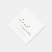 Minimale zwarte witte ritsband servet (Hoek)