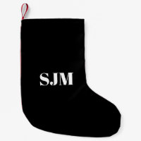Minimale zwarte witte rode Aangepaste monogram