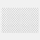 Minimale zwarte witte Scandi-kerst Inpakpapier Vel (Voorkant 3)