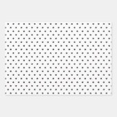 Minimale zwarte witte Scandi-kerst Inpakpapier Vel (Voorkant 2)