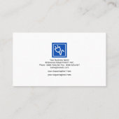 Minimale zwarte witte stroomkabels visitekaartje (Achterkant)