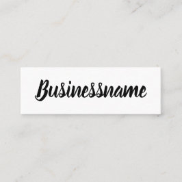 Minimale zwarte & witte trendloyaliteitskaart mini visitekaartje