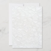 Minimale Zwarte & Witte Trouw Kaart (Achterkant)