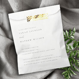 Minimale zwarte & witte Typografie Weddenschap Vun Bedankzakje