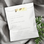 Minimale zwarte & witte Typografie Weddenschap Vun Bedankzakje