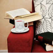 Minimale zwarte witte zon inspirerend Mok