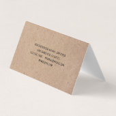 Minimale zwarte Yoga Instructor Professional Logo  Visitekaartje (Achterkant)