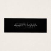 Minimale zwartwitkorting met codebon mini visitekaartjes (Achterkant)