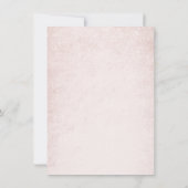 Minimali Delicate Pastel Roze Rose Verjaardag Kaart (Achterkant)